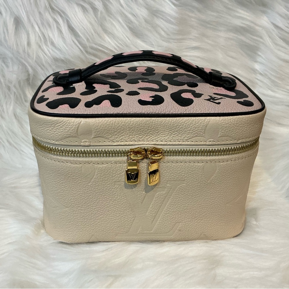 Louis Vuitton Wild at Heart Cream and Black Vanity Case Size Mini